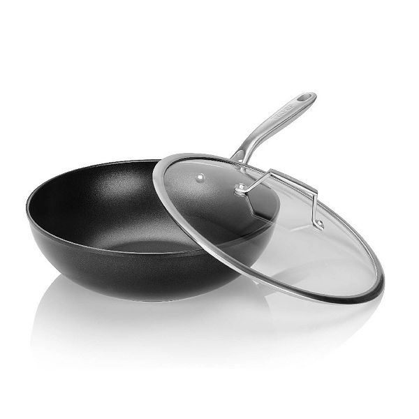 TECHEF - Onyx Collection - 12 Inch Wok/Stir-Fry Pan with Cover TECHEF