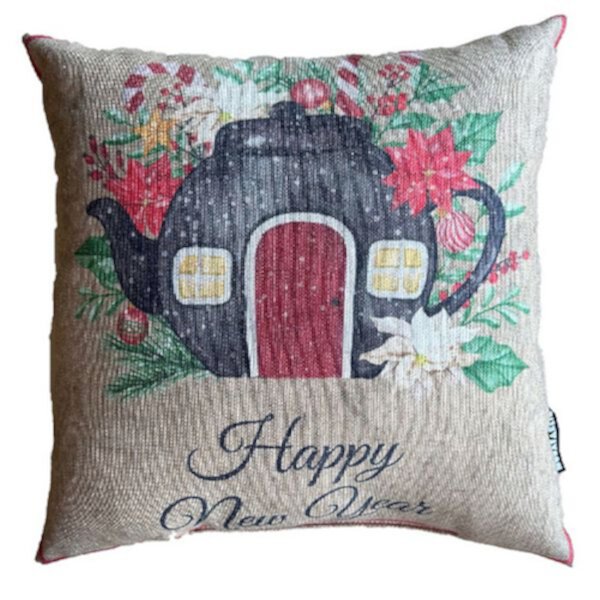 New Year Themed Design Pillow Cover for Holiday Decorating WEAR SIERRA