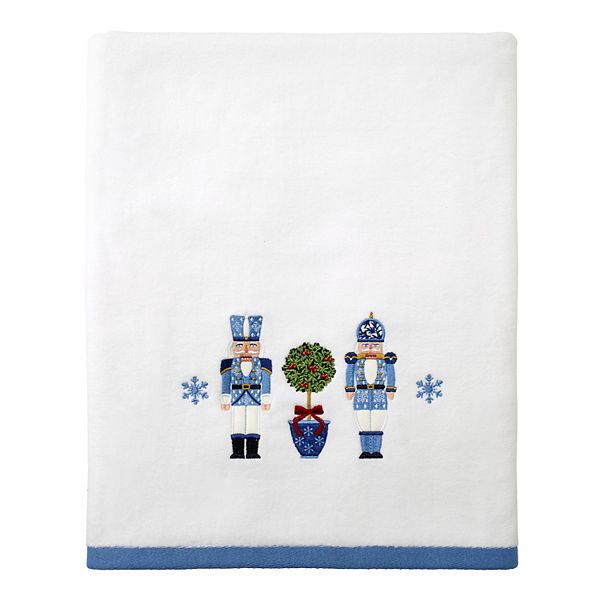 Avanti Nutcracker Trellis Bath Towel Avanti