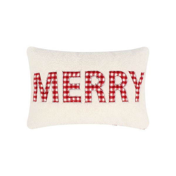 Levtex Home Joulset "Merry" Rectangular Throw Pillow 12x18 Levtex