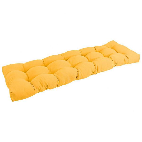 Blazing Needles 55-inch by 19-inch Tufted Solid Twill Bench Cushion 10 Deep