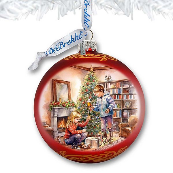 Cherished Moments Lg Glass Christmas Ornament by G. Debrekht - Christmas Décor G.DeBrekht