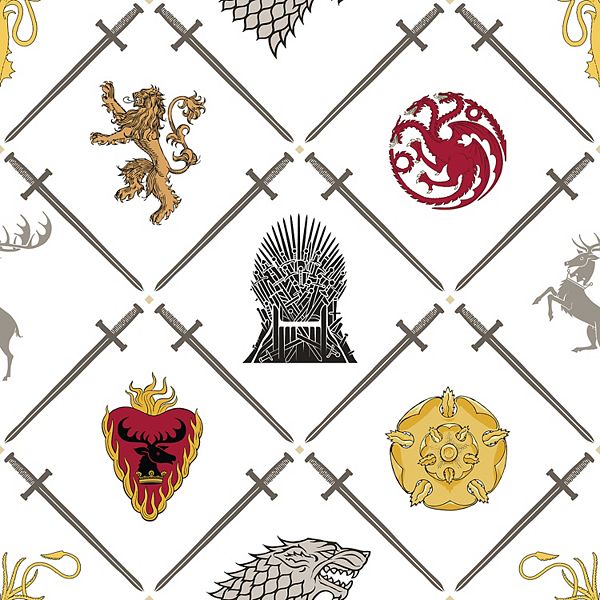 RoomMates Game of Thrones House Sigils Peel & Stick Wallpaper RoomMates