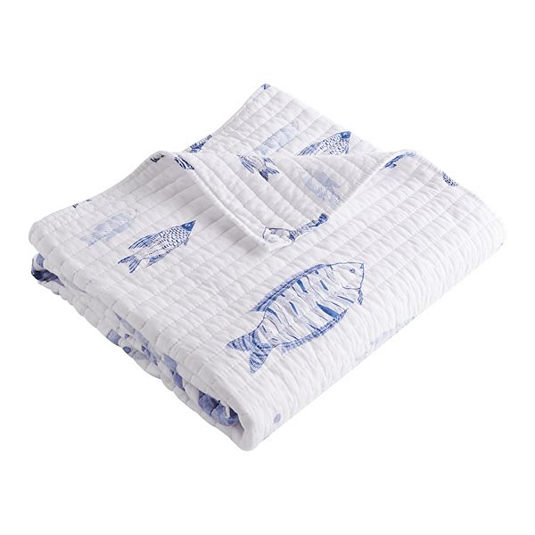 Levtex Home Indigo Tide Quilted Throw Levtex