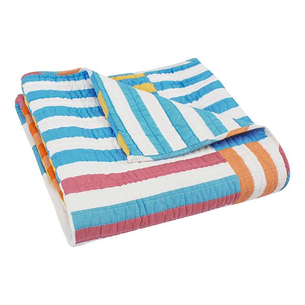 Levtex Home Sol Stripe Patch Quilted Throw Levtex