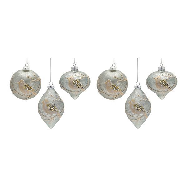 Melrose Beaded Bird 6-pc. Ornament Set Melrose