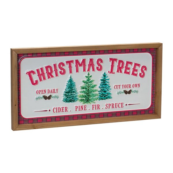 Melrose Christmas Tree 2-pc. Sign Set Melrose