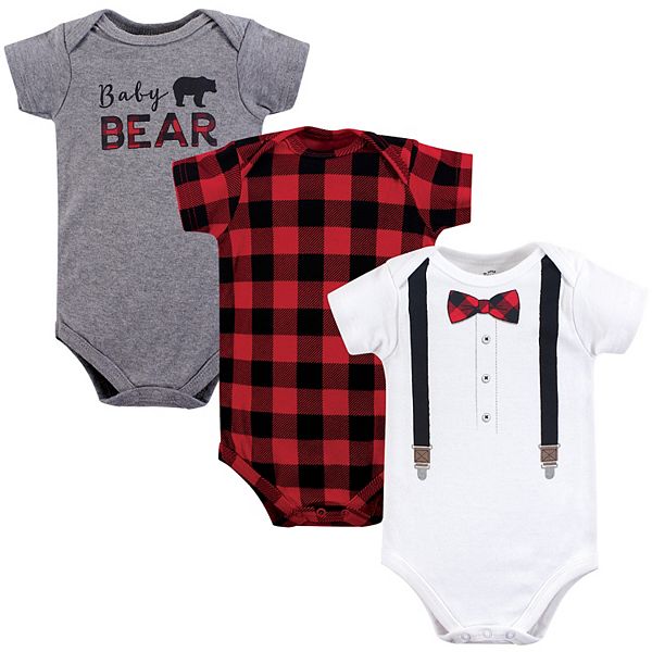 Детские комплекты одежды Little Treasure Baby Boy Cotton Bodysuits 3pk Little Treasure