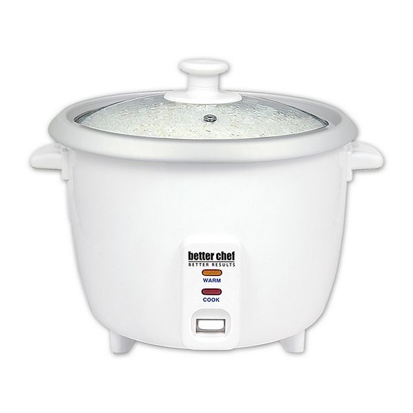 Better Chef 5-Cup Rice Cooker with Food Steamer Better Chef