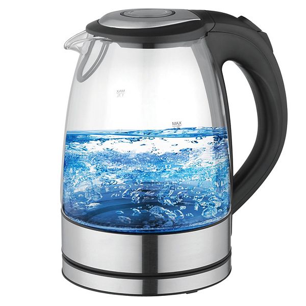 Better Chef 1.7 L Cordless Electric Glass and Stainless Steel Tea Kettle Better Chef