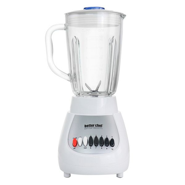 Better Chef 10 Speed 350 Watt Glass Jar Blender Better Chef