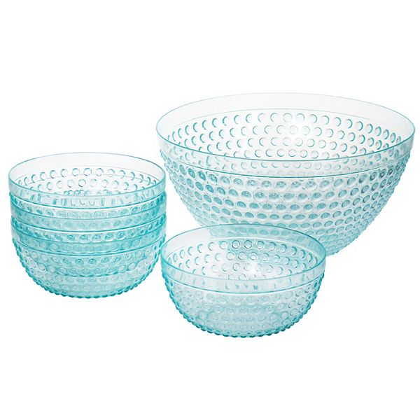 Gibson Home Plastic Bowl Set with Serving Bowl Gibson Home