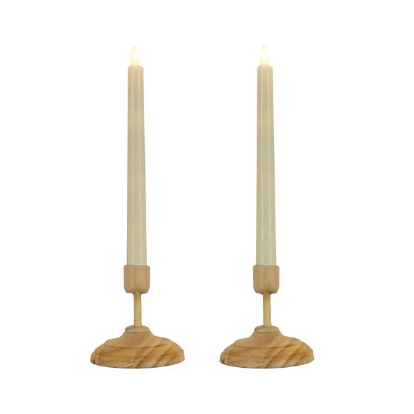 National Tree Company HGTV Heritage Flameless LED Window Candles 2-piece Set National Tree Company