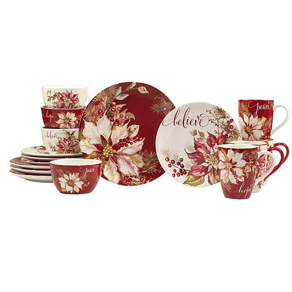 Certified International 16-Piece Winter's Joy Dinnerware Set Certified International