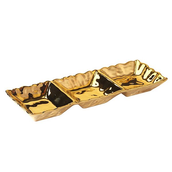 Certified International Gold Coast 3-Section Tray Certified International