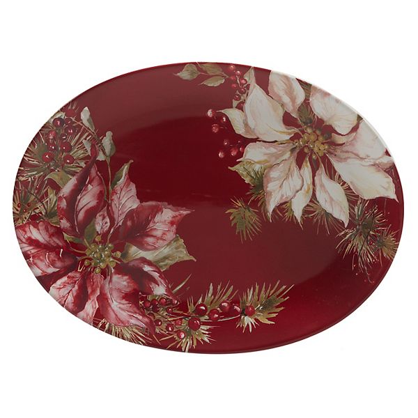 Certified International Winter's Joy Oval Platter Certified International