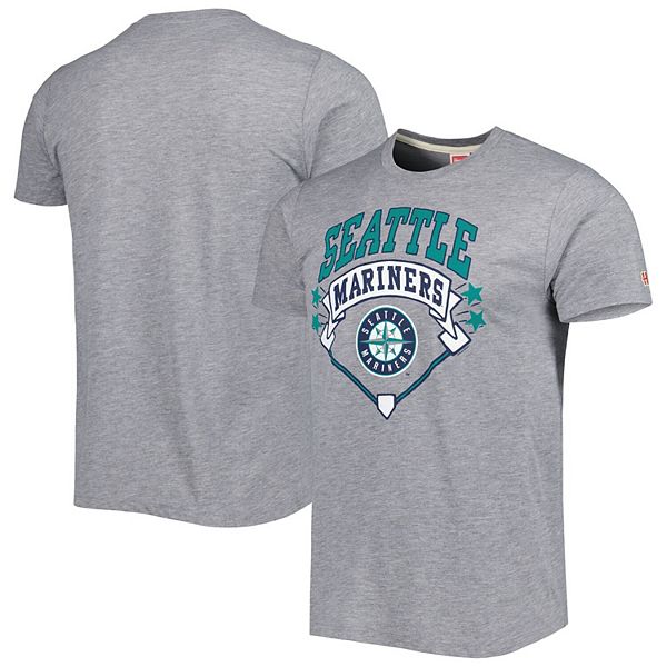 Мужская Футболка Homage Серый Seattle Mariners Diamond Tri-Blend Homage