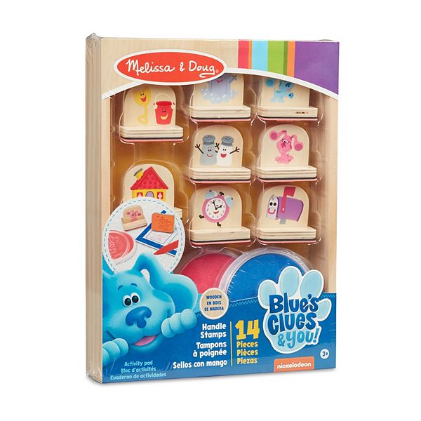 Melissa & Doug Blue's Clues & You! Wooden Handle Stamps Activity Set Melissa & Doug