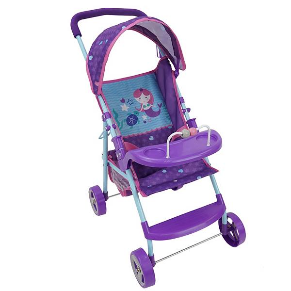 509 Crew: Mermaid Doll Travel Play Pretend Stroller 509 Crew