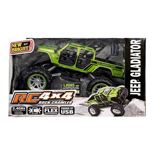 New Bright 1:14 Remote Control Jeep Gladiator Rock Crawler RC Car New Bright