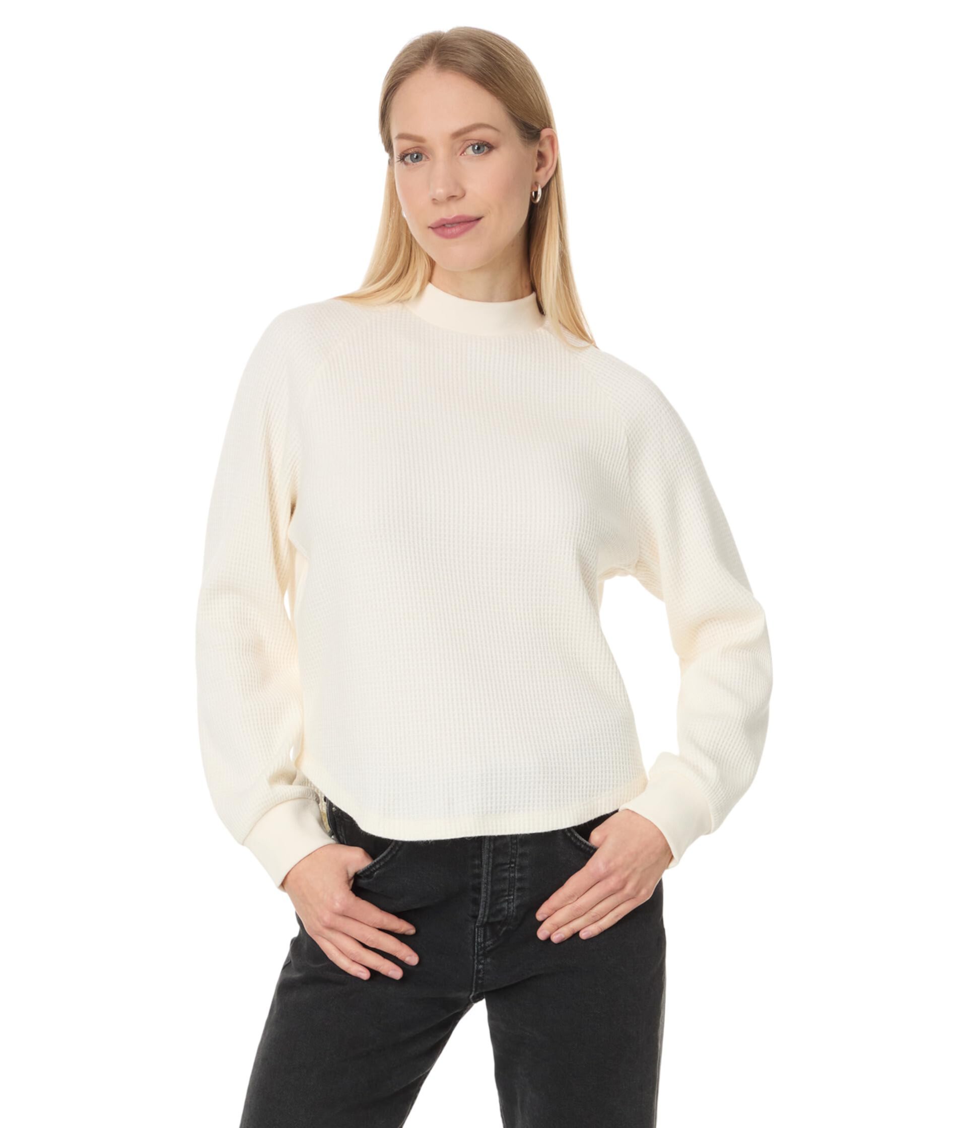 Женская Футболка Madewell Raglan Waffle Madewell