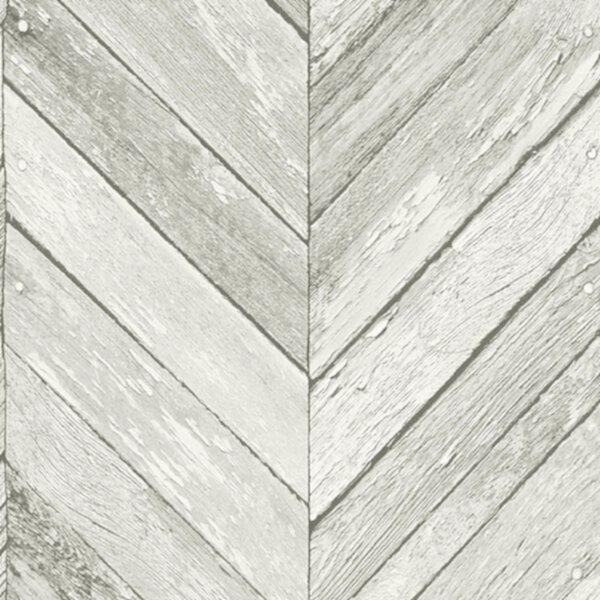 Transform Herringbone Faux Wood Peel & Stick Wallpaper Transform