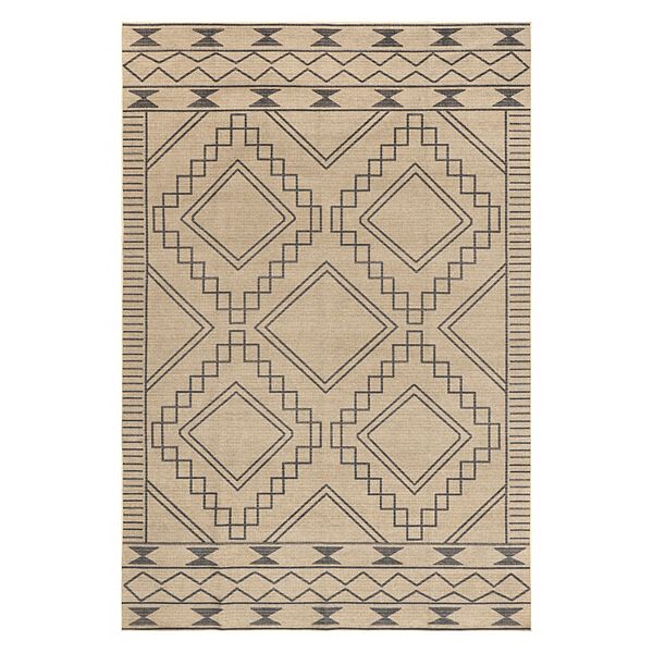 nuLoom Elin Moroccan Border Easy-Jute Machine Washable Area Rug NuLOOM