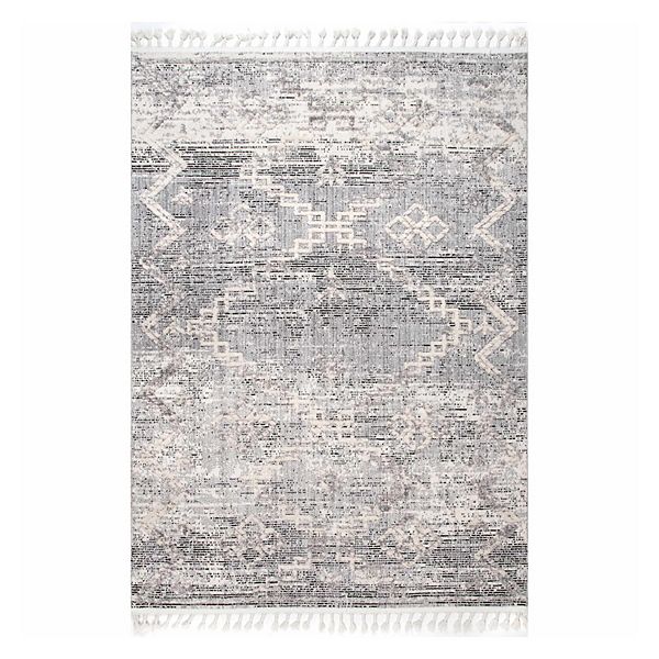 nuLoom Roxy Textured Diamond Tassel Area Rug NuLOOM