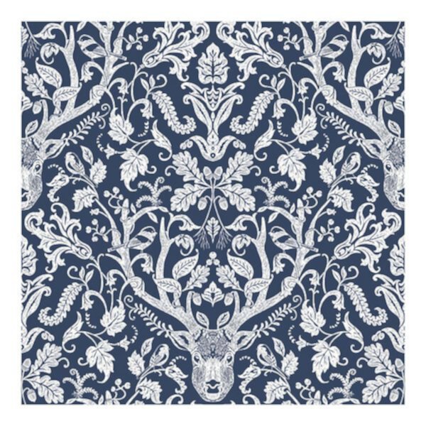 Brewster Home Fashions Antler Damask Pre-Pasted Wallpaper BREWSTER