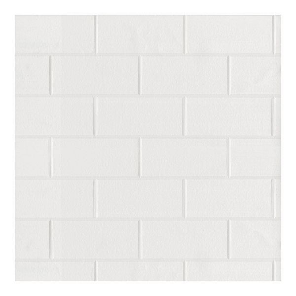 Brewster Home Fashions Faux Subway Tile Pre-Pasted Wallpaper BREWSTER