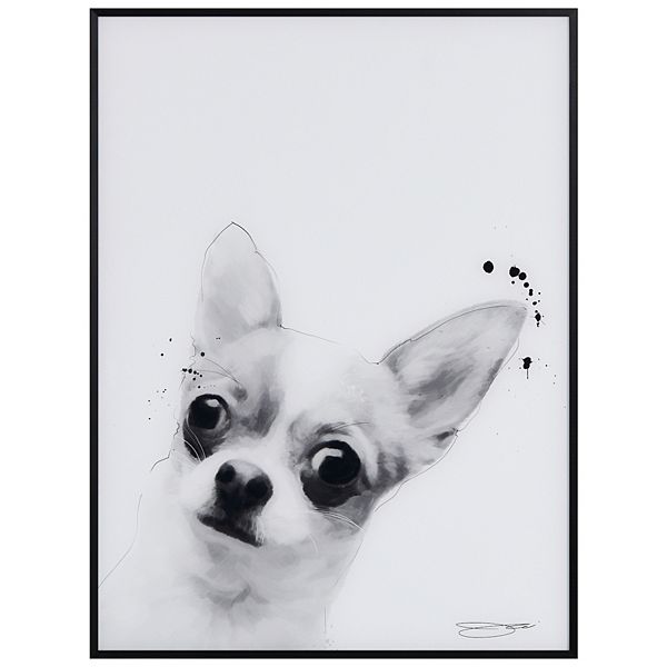 Empire Art Direct Chihuahua Framed Wall Art Empire Art Direct