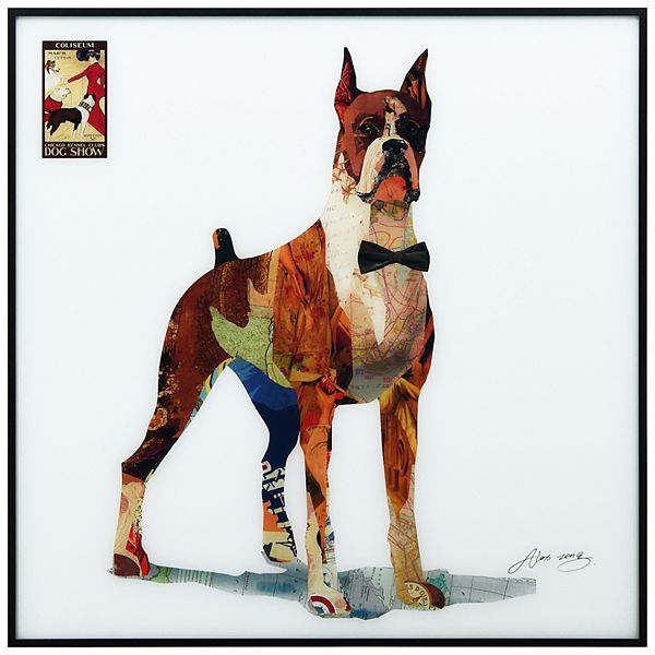 Empire Art Direct The Boxer Collage Framed Wall Art Empire Art Direct