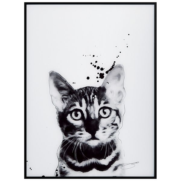 Empire Art Direct Bengal Cat Framed Wall Art Empire Art Direct