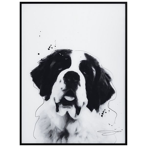 Empire Art Direct Saint Bernard Framed Wall Art Empire Art Direct