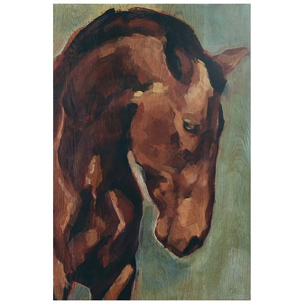 Empire Art Direct Thoroughbred - Horse Portrait Wood Wall Art Empire Art Direct