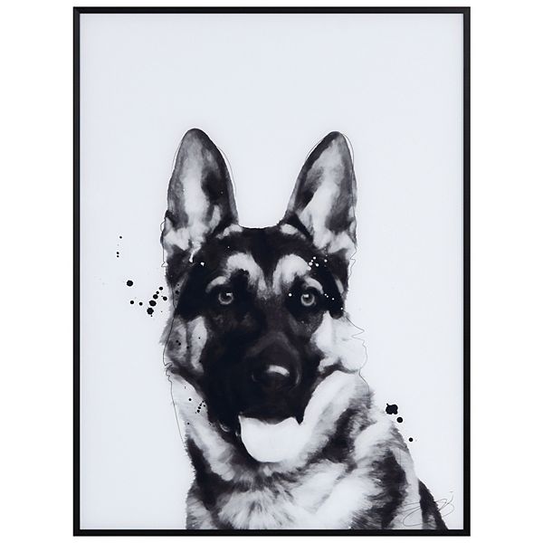 Empire Art Direct German Shepherd Framed Wall Art Empire Art Direct