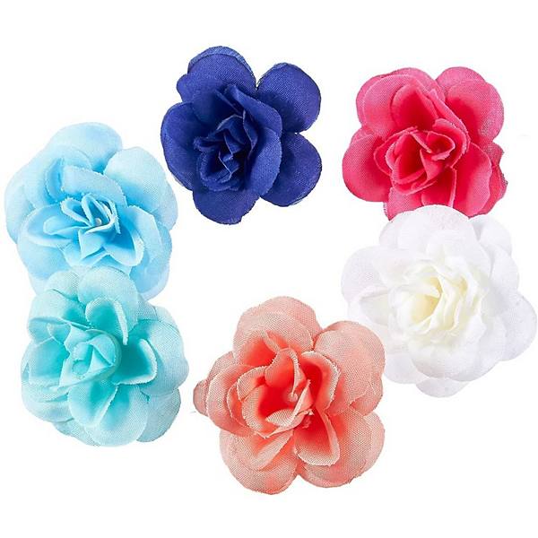 60PCS Artificial Rose Flower Heads Bulk Wedding Baby Showers Crafts, Mix, 3" Juvale