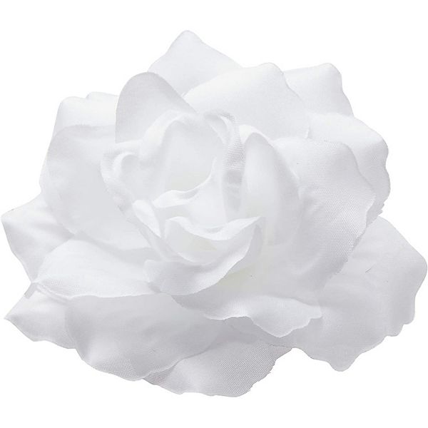 Rose Flower Heads, Artificial Flowers for Decor and DIY Crafts (White, 60 Pack) Juvale