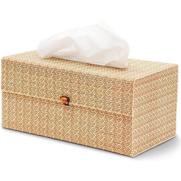 JuvaleTissue Box Cover for Home and Bathroom Decor (10.5 x 5.5 x 5 Inches) Juvale