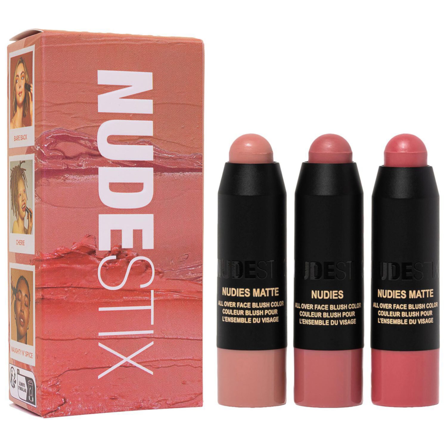 NUDESTIX Mini Pink Nude Blush 3 PC Kit NUDESTIX