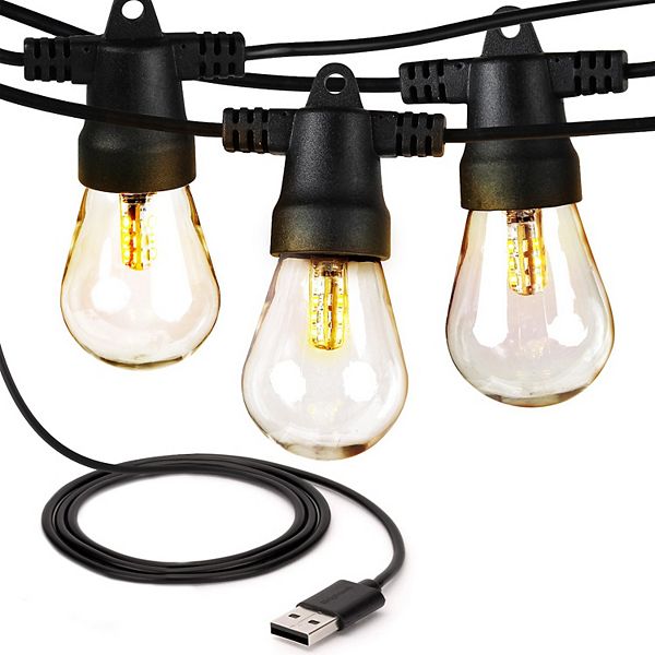 Brightech Ambience Pro 24.5 Ft. Usb-powered Led String Lights With Soft White Hue Brightech