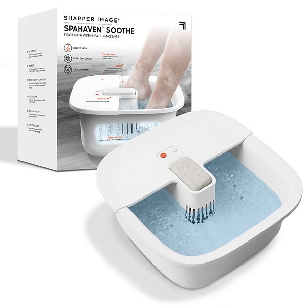 Sharper Image Spahaven Soothe Foot Bath with Heated Massage Sharper Image