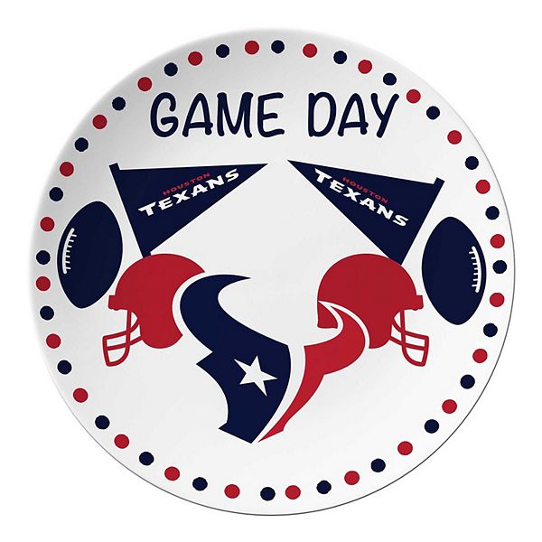 Houston Texans Game Day Round Plate Unbranded