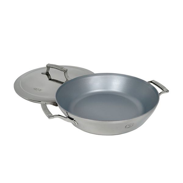 Saveur Selects Voyage Triply 12-in. Nonstick Everyday Pan with Lid Saveur Selects