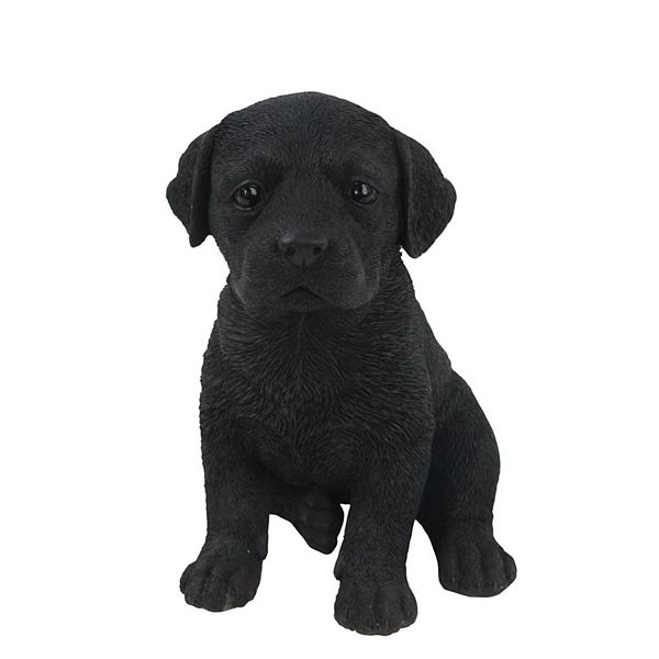 6.5" Black Labrador Puppy Decorative Outdoor Figurine Hi-Line Gifts