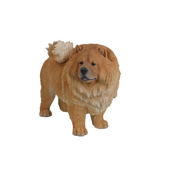 22" Tan Brown and Cream White Dog Outdoor Garden Statue Hi-Line Gifts