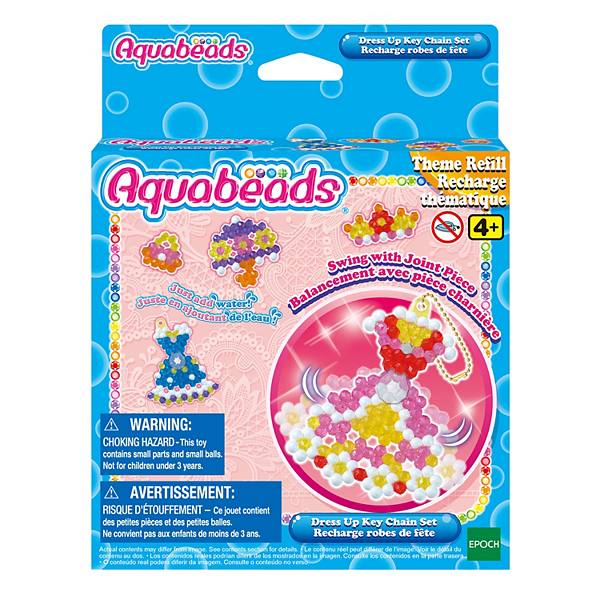 Aquabeads Arts & Crafts Dress Up Keychain Theme Bead Refill Aquabeads