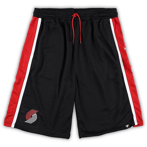 Мужские Спортивные шорты Unbranded Черные Portland Trail Blazers Big & Tall Referee Iconic Mesh Unbranded