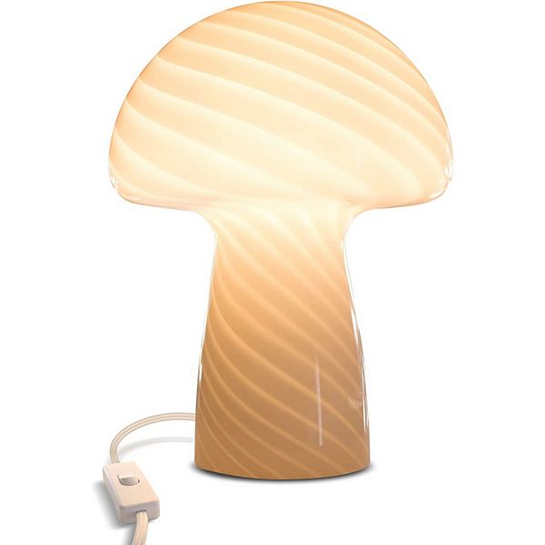 Brightech Mushroom 13" Modern Frosted Glass Led Table Lamp Brightech