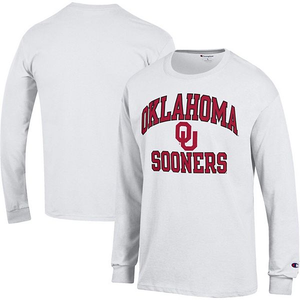 Мужская Футболка Champion Oklahoma Sooners High Motor с Длинным Рукавом Champion